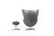 Set mit verstellbarem Egg Chair & Fußhocker von Arne Jacobsen für Fritz Hansen, 1971, 2er Set 11