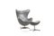 Set mit verstellbarem Egg Chair & Fußhocker von Arne Jacobsen für Fritz Hansen, 1971, 2er Set 1