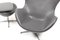 Set mit verstellbarem Egg Chair & Fußhocker von Arne Jacobsen für Fritz Hansen, 1971, 2er Set 12