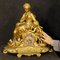 Orologio dorato decorativo, Francia, anni '30, Immagine 2