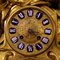 Reloj decorativo francés dorado, años 30, Imagen 10