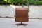 Swiss Swivel Leather Armchair, 1950s 6