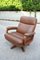 Swiss Swivel Leather Armchair, 1950s 11