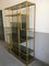 Mid-Century Italian Gilt Aluminum Shelf with Smoked Glass, 1970s 3