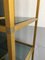 Mid-Century Italian Gilt Aluminum Shelf with Smoked Glass, 1970s, Image 11