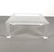 Vintage Square Acrylic Coffee Table, 1970s 3