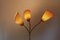 Lámpara de pie con tres puntos de luz regulables, años 70, Imagen 2