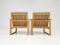 2256 Oak Lounge Sled Chairs by Børge Mogensen for Fredericia Stolefabrik, 1956, Set of 2 5