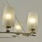 Mid-Century Austrian Opaline Glass & Brass 8-Light Chandelier, Image 4