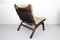 Beige Suede Lounge Chair by Farstrup Møbler, 1970s 8