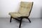 Beige Suede Lounge Chair by Farstrup Møbler, 1970s 5