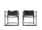 Leather and Metal FM61 Armchairs by Radboud Van Beekum for Pastoe, 1980s, Set of 2 3