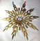 Large Golden Iron Palm Ceiling Lamp from Ferro Art, 1950s, Image 4
