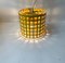 Mid-Century Cubist Yellow Pendant Lamp from Lival, 1970s 5