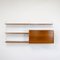 Vintage Walnut Veneered Modular Shelving System by Katja & Nisse Strinning for String, 1960s 1