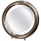 Vintage Round Silver Dressing Table Mirror with Legs, Image 1