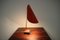 Lampada da tavolo Mid-Century rossa di Josef Hurka per Napako, anni '50, Immagine 4