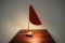 Lámpara de mesa Mid-Century roja de Josef Hurka para Napako, años 50, Imagen 4