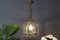 Lampada Mid-Century in vetro smussato geometrico e ottone, Italia, Immagine 18