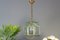 Lámpara colgante italiana Mid-Century de latón y vidrio biselado, Imagen 19