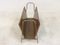 Vintage Italian Lacquered, Goatskin & Brass Magazine Rack 5