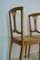 Antique Art Nouveau Beech Chairs, Set of 3, Image 7