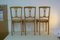 Antique Art Nouveau Beech Chairs, Set of 3 8