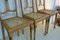 Antique Art Nouveau Beech Chairs, Set of 3, Image 11