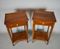 Vintage French Cherry Bedside Cabinets, Set of 2 8
