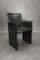 Black Leather Korium KM1 Chairs by Tito Agnoli for Matteo Grassi, 1970s, Set of 4 12
