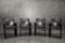 Black Leather Korium KM1 Chairs by Tito Agnoli for Matteo Grassi, 1970s, Set of 4 11