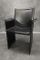 Black Leather Korium KM1 Chairs by Tito Agnoli for Matteo Grassi, 1970s, Set of 4 6