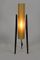 Lámpara de pie Rocket de fibra de vidrio y madera de Novoplast Sered, años 60, Imagen 4