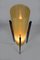 Lámpara de pie Rocket de fibra de vidrio y madera de Novoplast Sered, años 60, Imagen 17