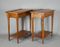 French Louis XVI Style Cherry Side Tables, 1920s, Set of 2 2