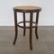 Bentwood & Rattan Stools from Thonet, 1970s, Set of 3 6