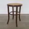 Bentwood & Rattan Stools from Thonet, 1970s, Set of 3, Image 6