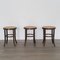 Bentwood & Rattan Stools from Thonet, 1970s, Set of 3, Image 3