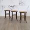 Bentwood & Rattan Stools from Thonet, 1970s, Set of 3 5
