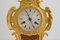 Horloge de Cheminée Style Louis XVI Antique en Or Moulu 7