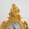 Horloge de Cheminée Style Louis XVI Antique en Or Moulu 6