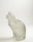 Sitting Cat Glass Sculpture from Lalique, 1960s, Image 3