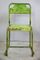 Mid-Century Lime Green Metal Bistro Chairs, 1950s, Set of 4 2