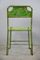 Sedie da bistrò Mid-Century in metallo verde lime, anni '50, set di 4, Immagine 5