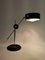 Lampe de Bureau Simris Mid-Century en Cuir Noir et Chrome par Anders Pehrson pour Ateljé Lyktan 2