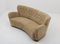 Mid-Century Curved Sheepskin & Oak Sofa, 1940s, Image 7