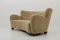 Mid-Century Curved Sheepskin & Oak Sofa, 1940s 8