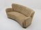 Mid-Century Curved Sheepskin & Oak Sofa, 1940s 7