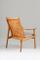 Leather & Oak Model 4093 Armchair by Hans Brattrud for Norcraft, 1950s 5