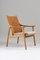 Leather & Oak Model 4093 Armchair by Hans Brattrud for Norcraft, 1950s 3